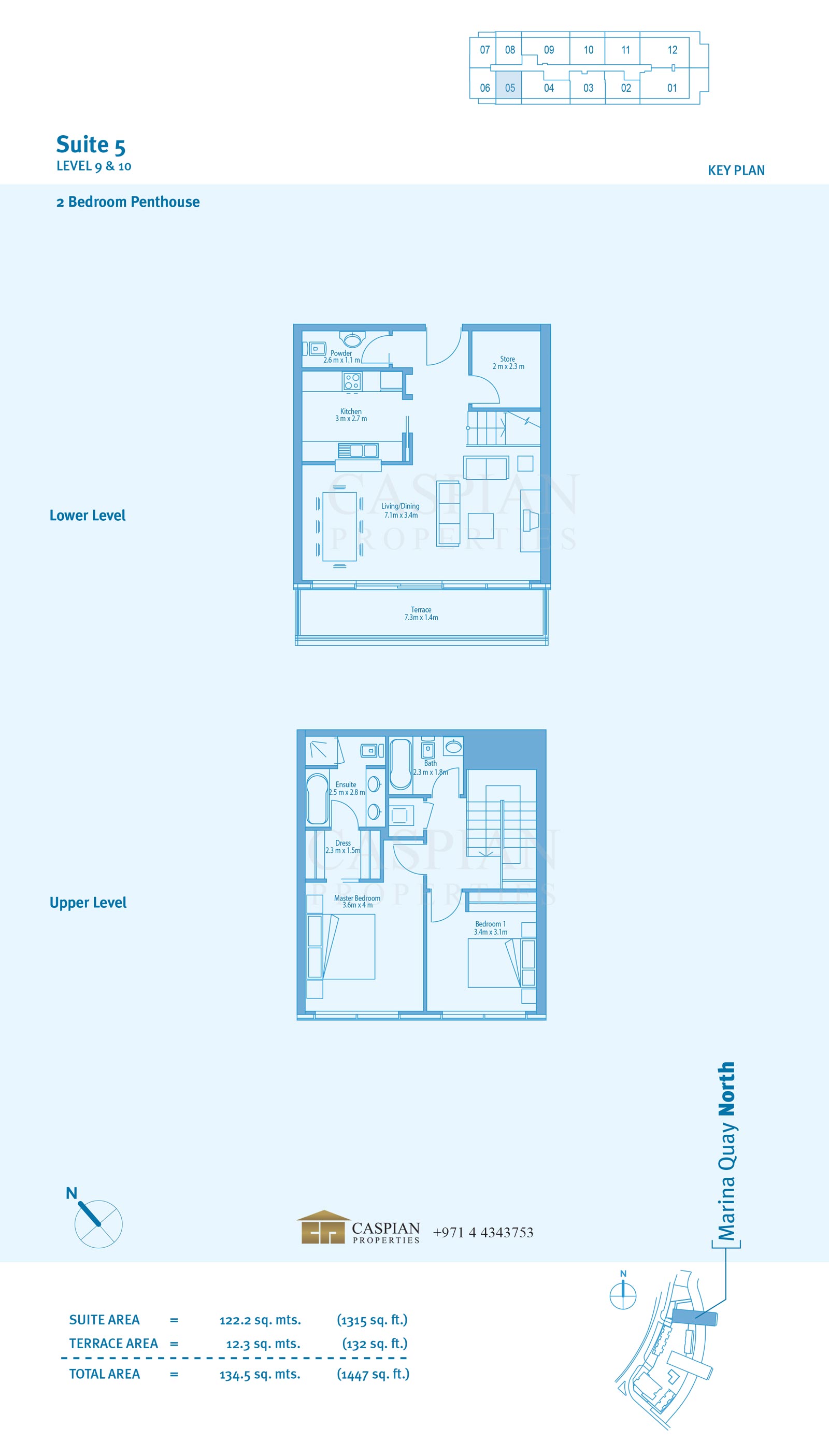 Marina Quays Penthouse Floor Plans