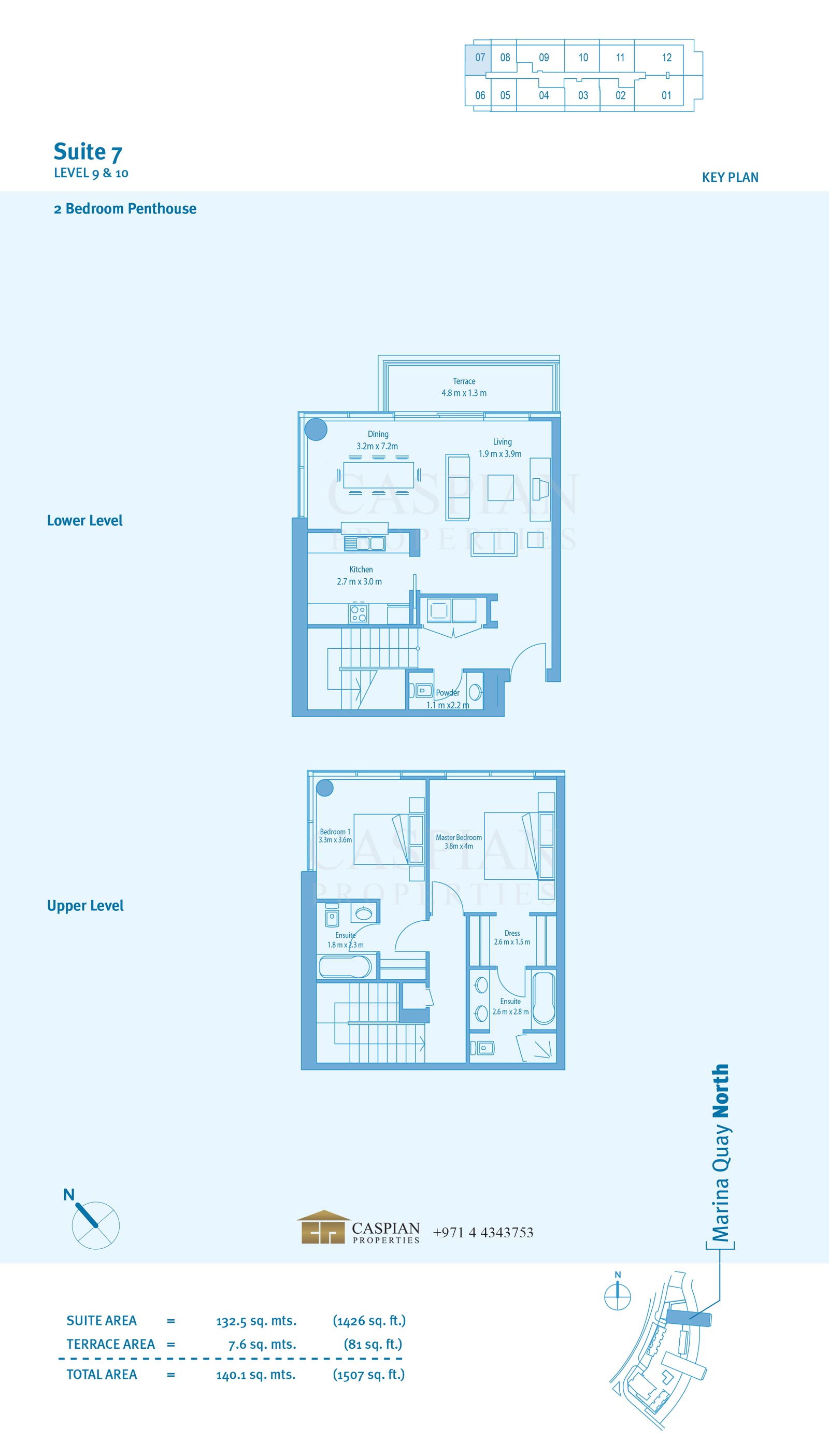 Marina Quays Penthouse Floor Plans